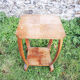 Old art deco style wooden pedestal table