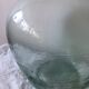 Demijohn green transparent blown