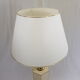 Lampe néoclassique beige et or