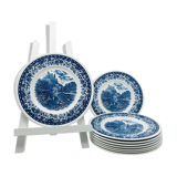 Villeroy & Boch dessert service, Blue Castle model