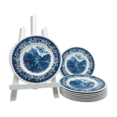Service à dessert Villeroy & Boch, modèle Blue Castle