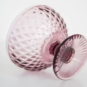 Vintage purple glass sugar bowl from the mid-century, Italy, 1960s.