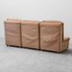 Set 3 poltrone modulari tessuto a quadretti beige anni ’70 vintage modernar