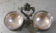 Silver metal table salters - boulenger paris hallmark