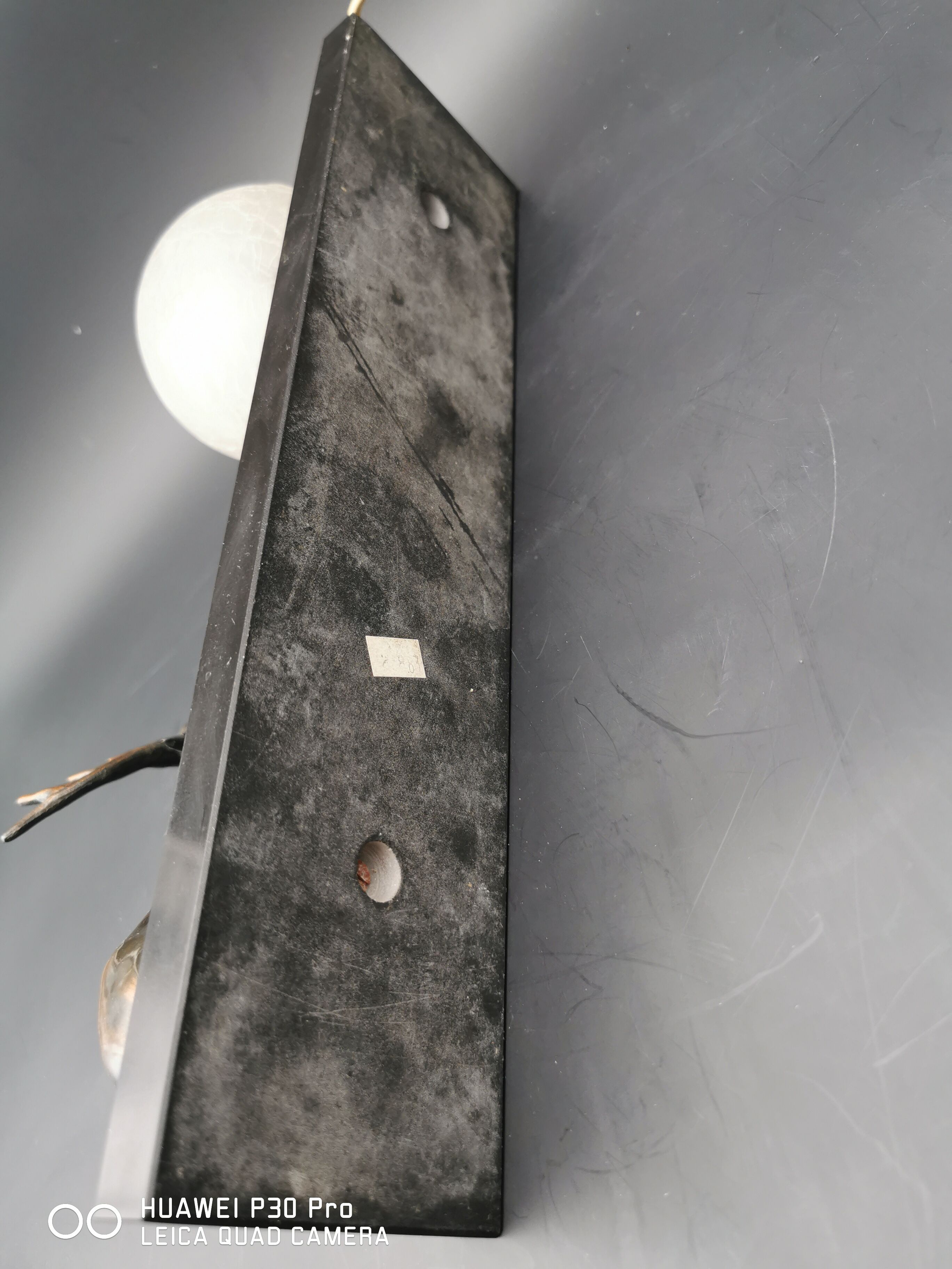 Lamp marble support deer Regulates