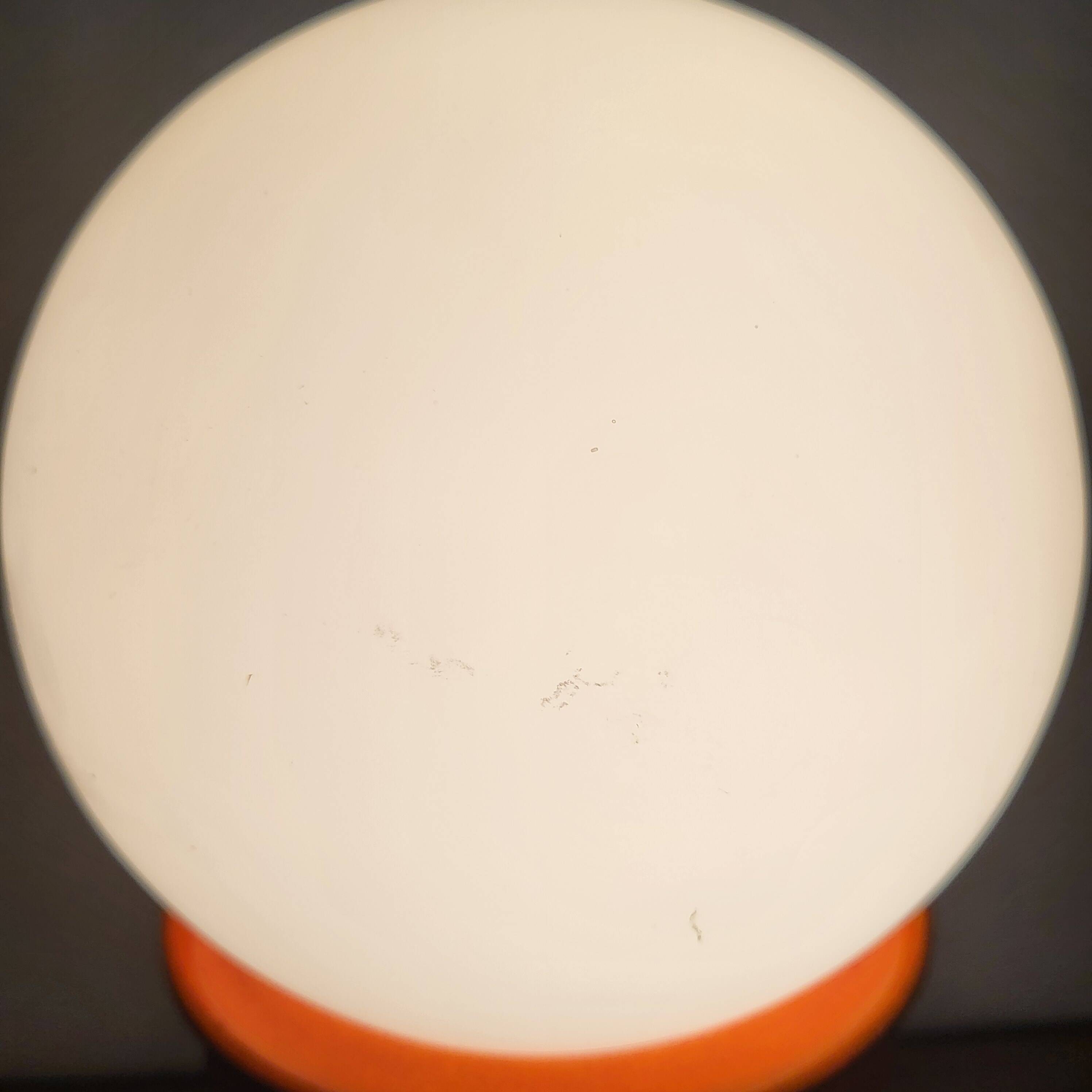 Orange ceramic lamp, Space Age, West Germany, 1960-70