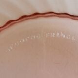 Rosaline service 5 cups and pink glass salad bowl