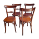 Suite  de  4  chaises  bistrot , éditées  par  fischel