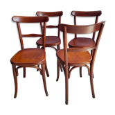 Suite  de  4  chaises  bistrot , éditées  par  fischel