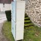Vintage kitchen cabinet in blue Formica (sea green)