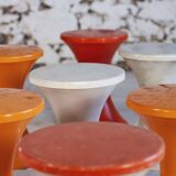Tabouret Tam Tam orange par Henry Massonnet pour Stamp, 1970