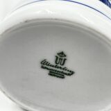 Set of 4 winterling cups, milk jug and sugar bowl