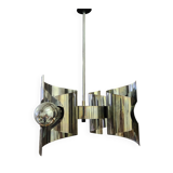 Vintage ceiling light with 4 lights, space age design.