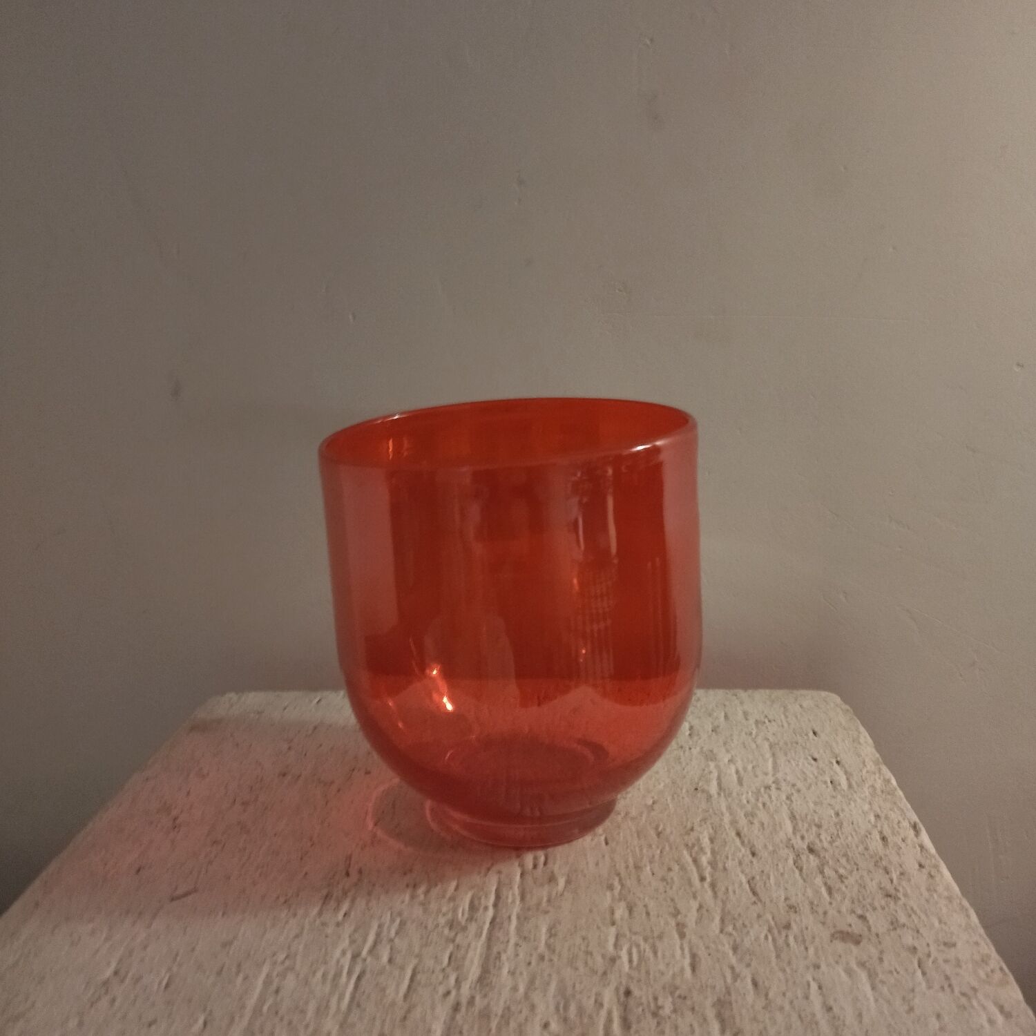 Vase en verre soufflé