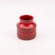 Vintage red ceramic vase by Bitossi, designed by Aldo Londi, Rimini Rosso series.