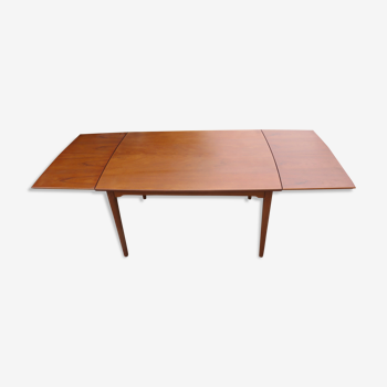 Teak extension table with rounded edges Denmark 1960