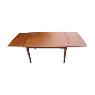 Teak extension table with rounded edges Denmark 1960