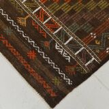 Geometric Pattern Vintage Kilim Rug, 207x301Cm
