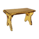 19th-century foot restings with old patina