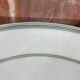Pair of 2 white and green porcelain compote bowls