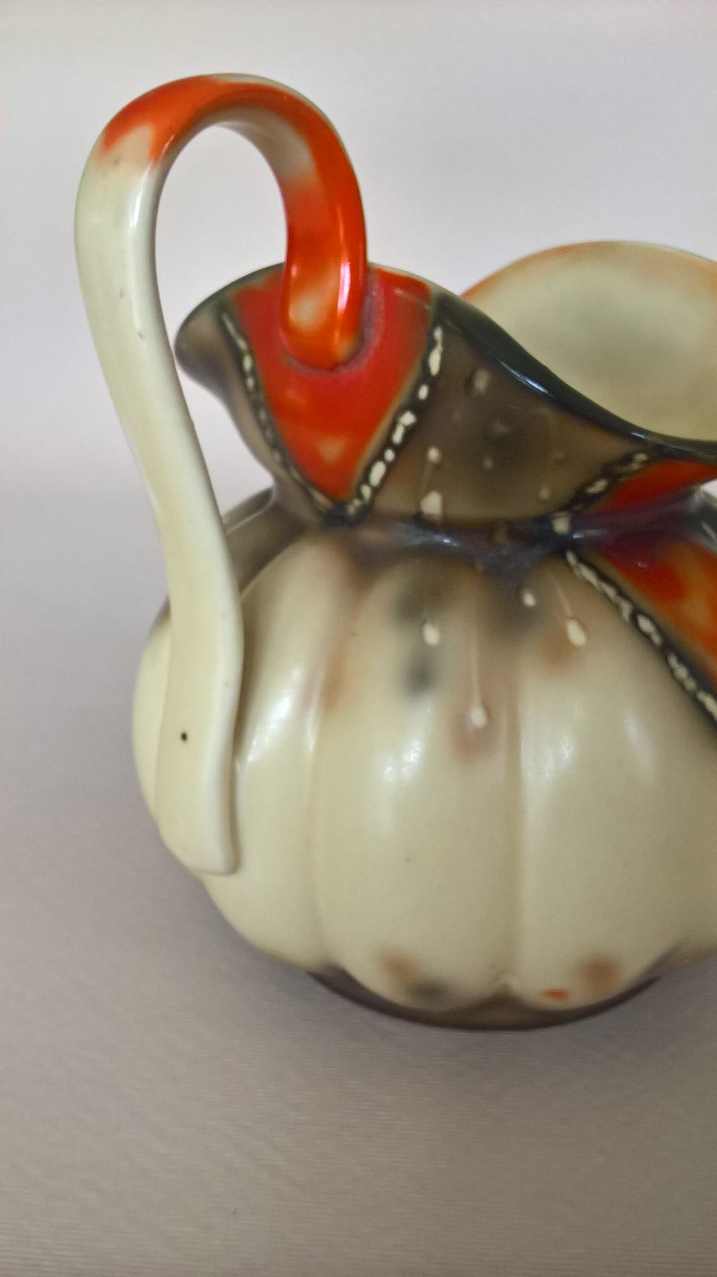 Czechoslovakian earthenware pitcher 3964