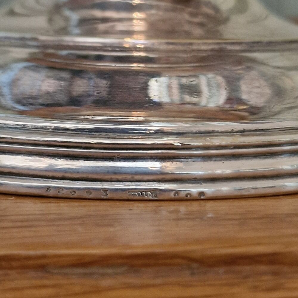 Vintage silver metal punch cup