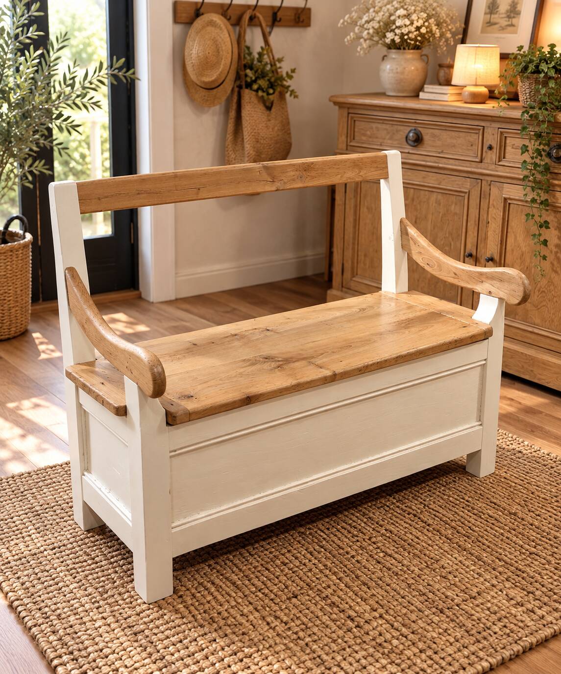 Redesigned wooden bench