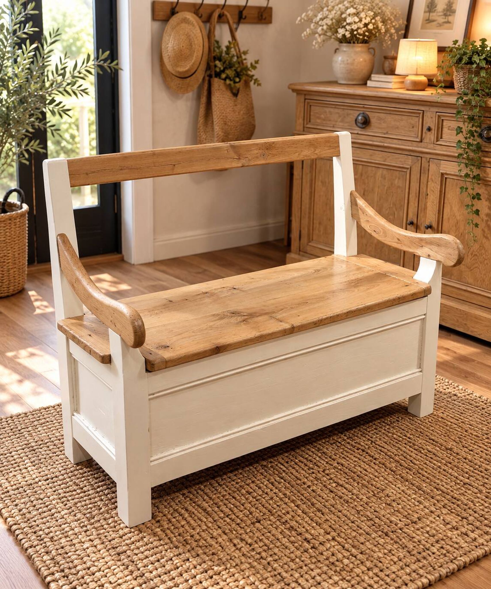Redesigned wooden bench
