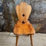 Solid fir chalet chair