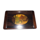 Wood marquetry tray