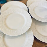 Lot of 6 Limoges plates and Ralph Lauren model Megan.