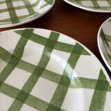 Set of 4 deep plates Moulin des Loups model Tablecloth