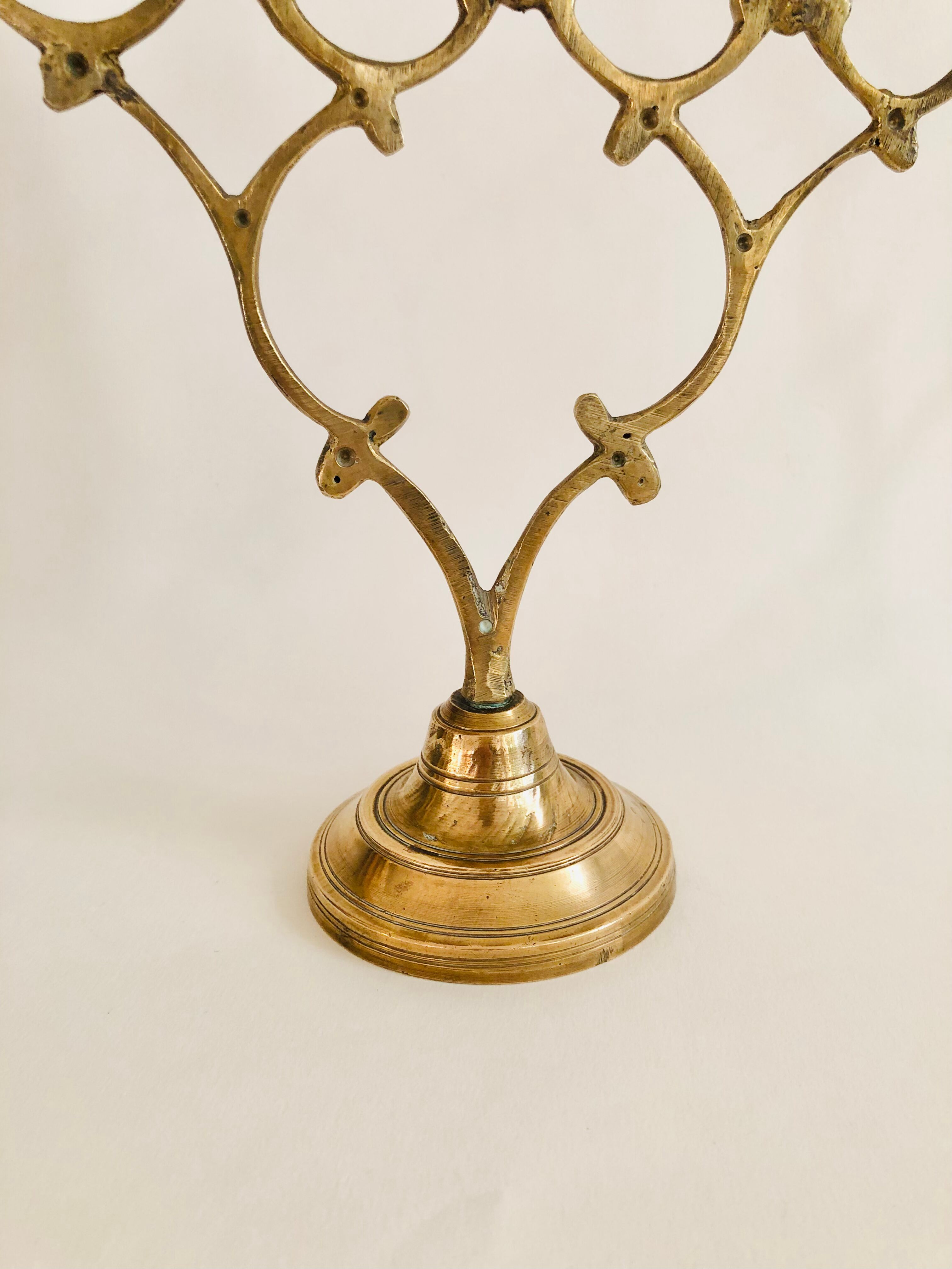 Chandelier ancien 5 branches en laiton