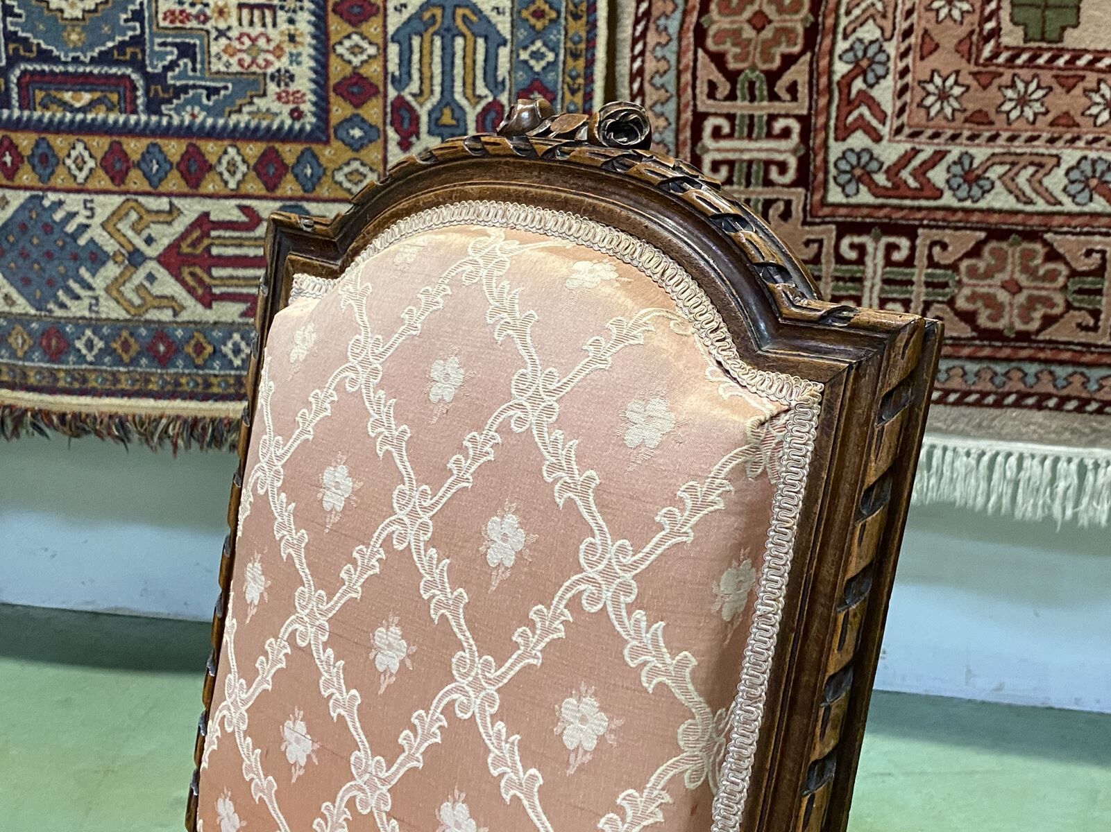 Pair of Louis XVI chairs early 20th in ground beech