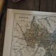 Map of Savoy, printed antique from 1889.