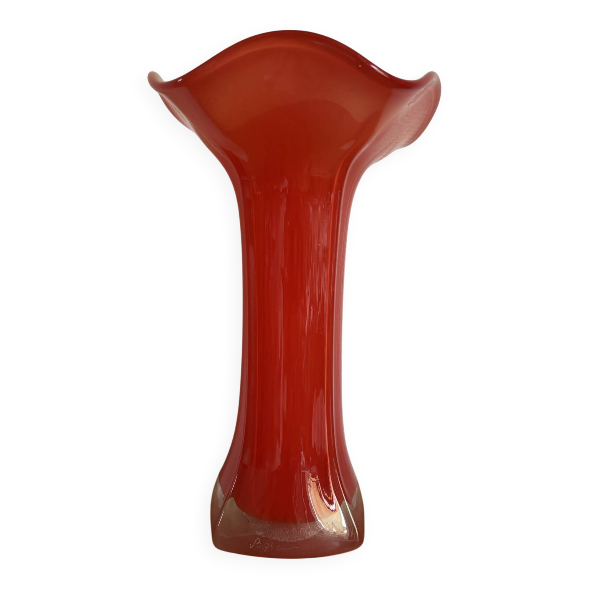 Blown glass vase