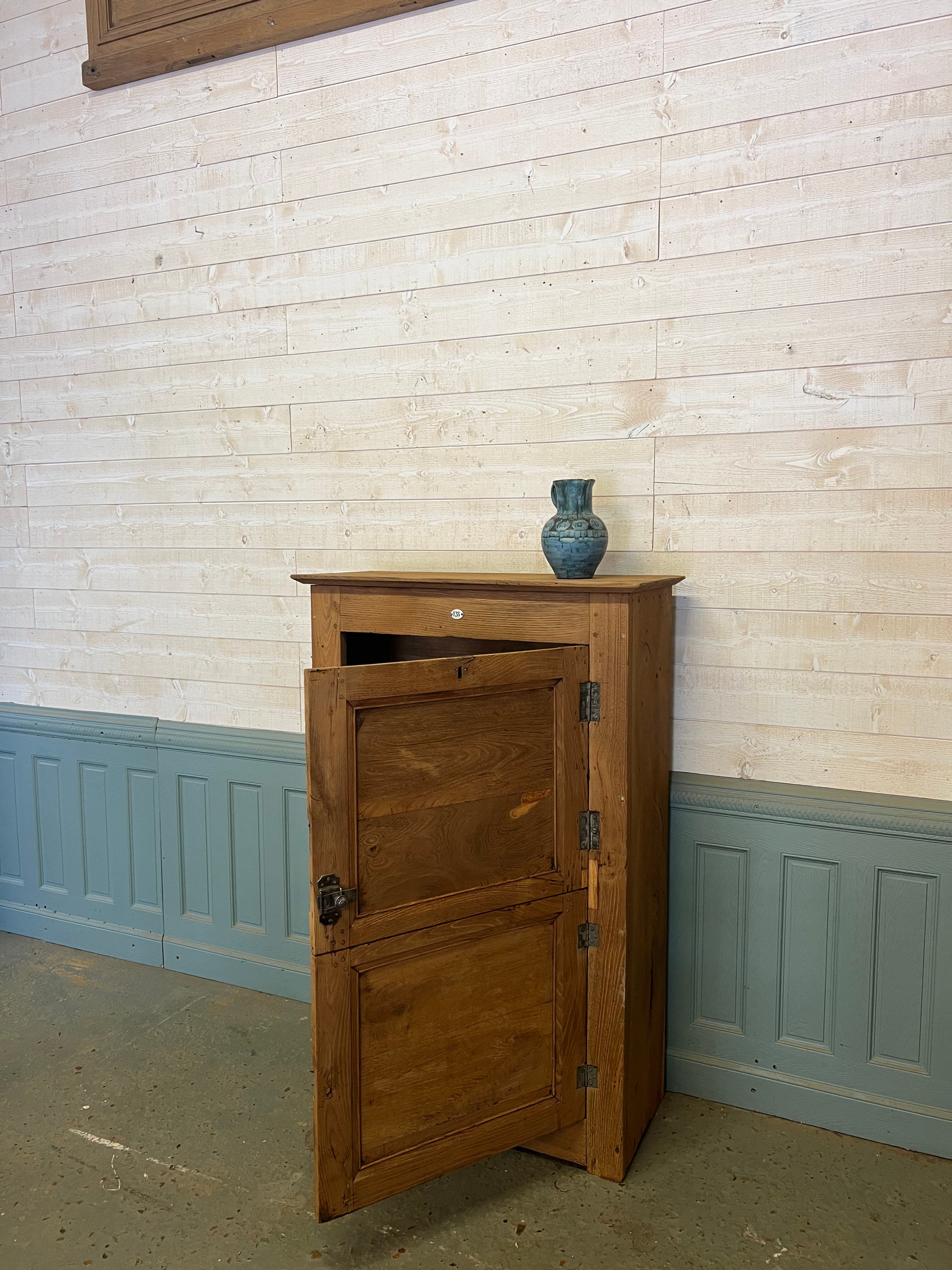 Brutalist countryside wardrobe in raw oak