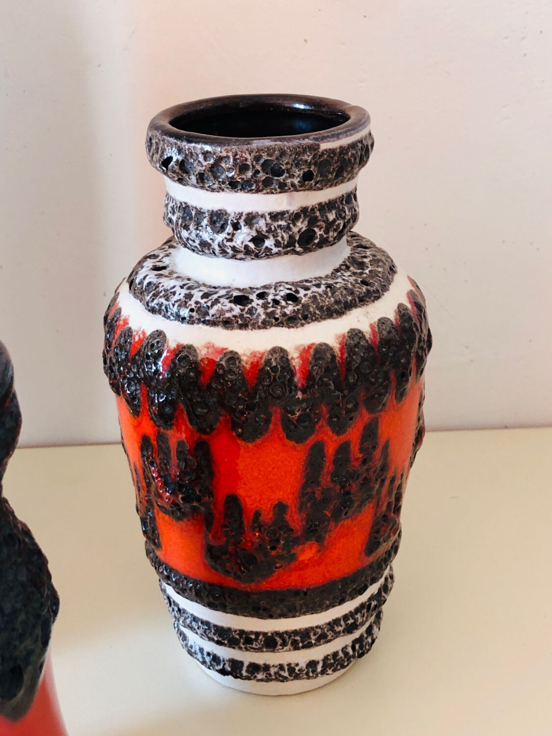 West Germany vintage vase set