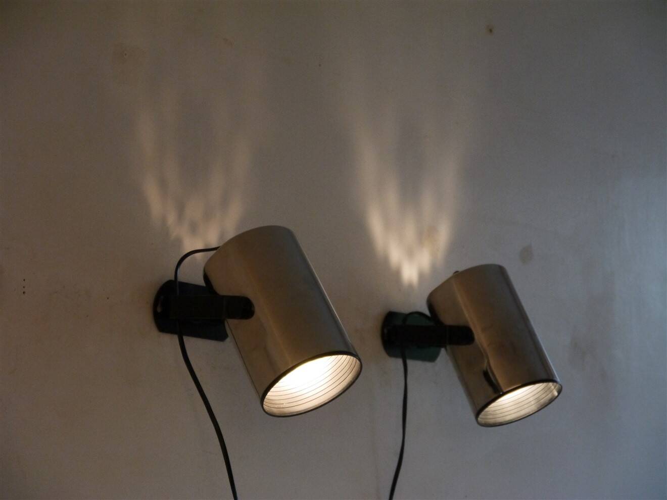 Pair of Swedish wall lights by Fagerhult, 1970.