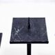 Modernist cast iron candle holder