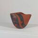 Vintage ceramic vase with sgraffito decoration, Rudi Stahl, Germany, 1950s.