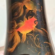 Beautiful Chinese lask vase decorated with Japanese fish