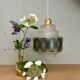 Vintage stained glass globe pendant light
