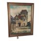 Oil on canvas stephane bulan village of domme dordogne 1979