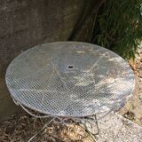 Vintage wrought iron garden table