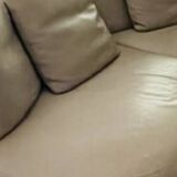 Modular leather sofa