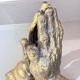 Vintage Gold-Tone Bookend Praying Hands Decorative Bronze Sculptural Book Holder