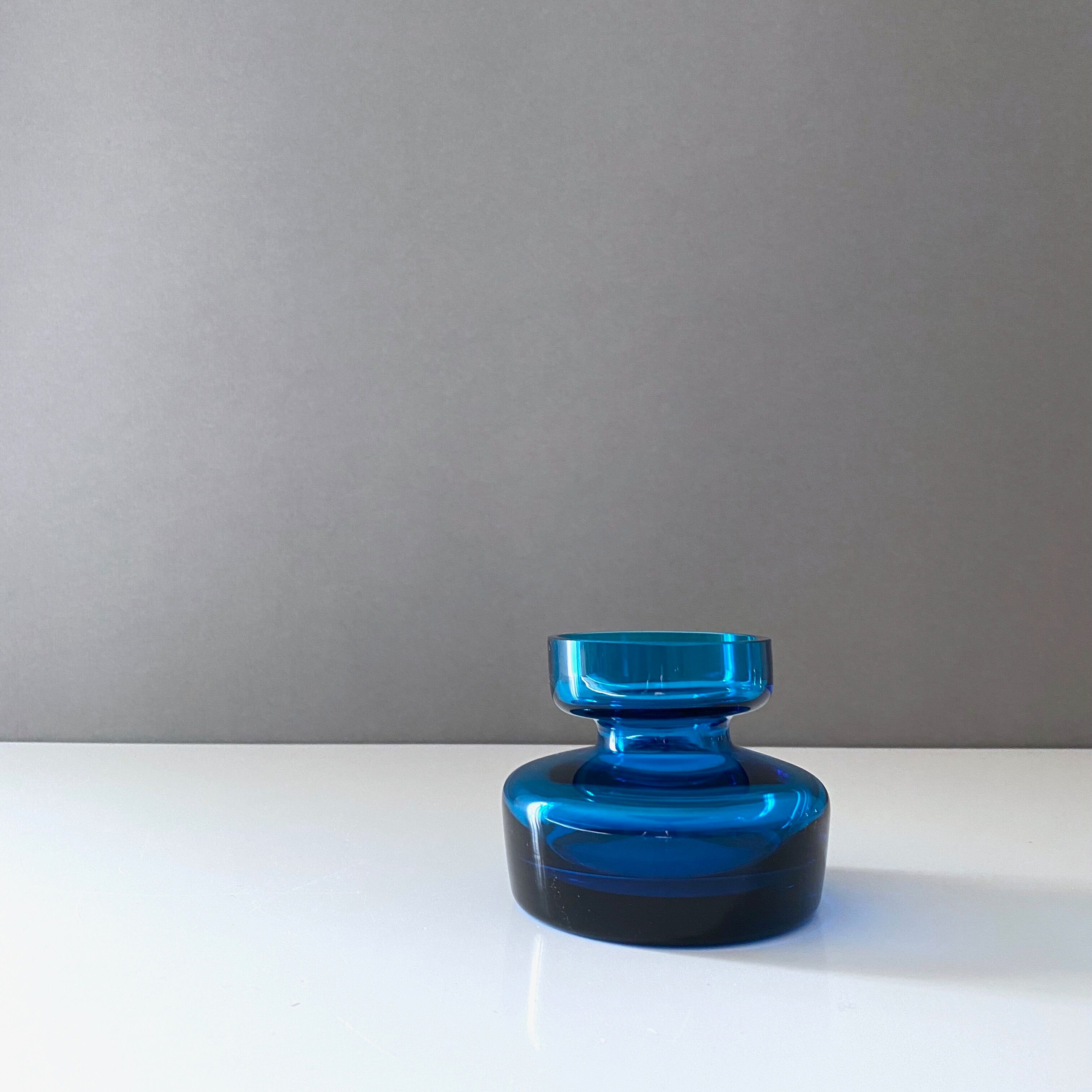 Midmodern vase petrol, vintage vase, 60's interior