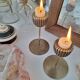 Vintage gold tulip candle holder