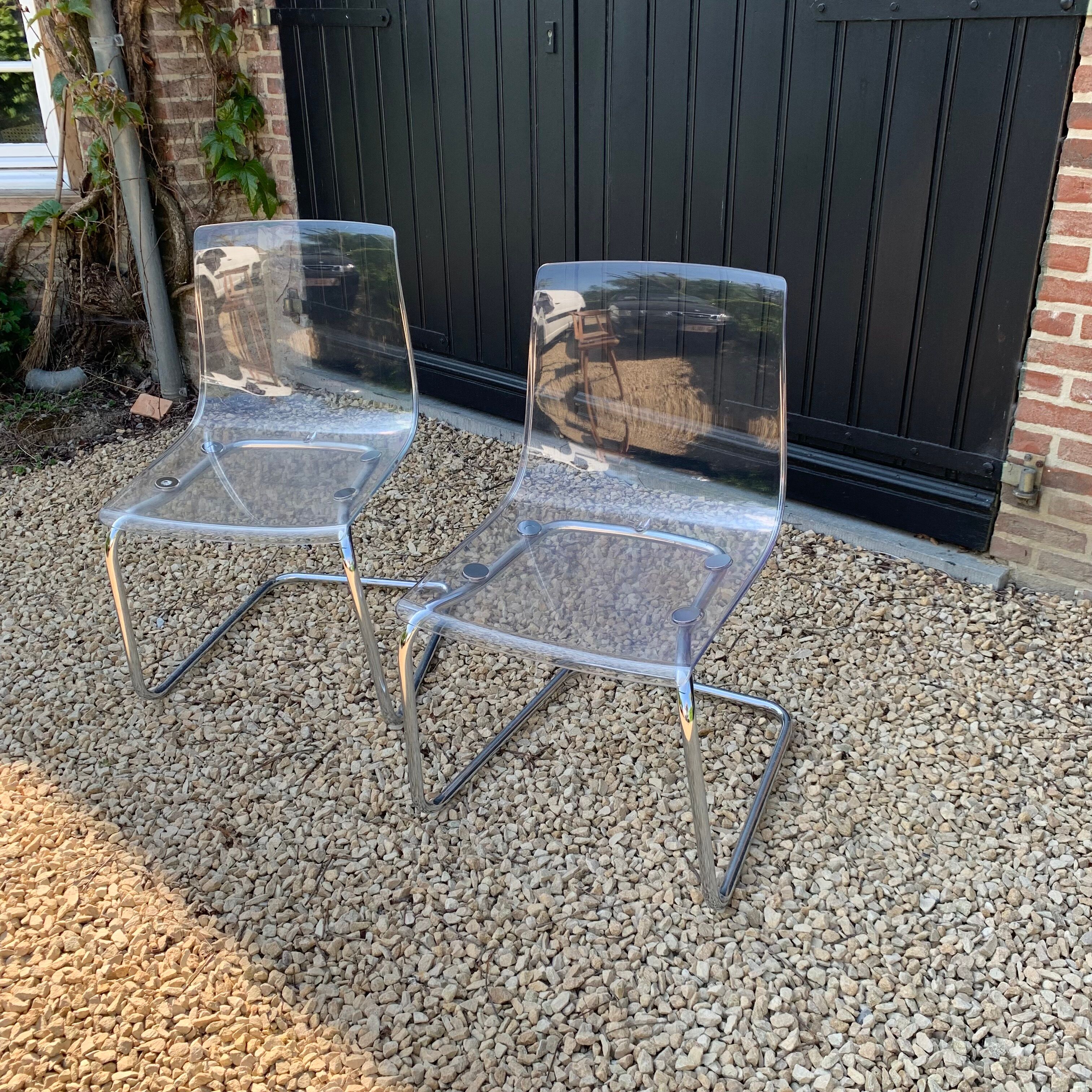 Pair of plexi chairs